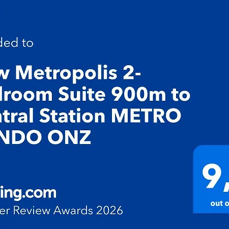 New Metropolis 2-bedroom 900m To Station With Air-conditioning ורשה